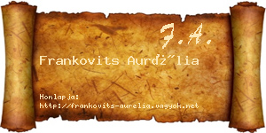 Frankovits Aurélia névjegykártya